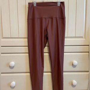 AERIE | Offline 7/8 legging high rise short inseam cocoa brown size‎ Large